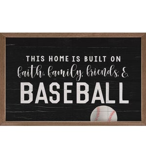 Faith Family Friends And Baseball Black